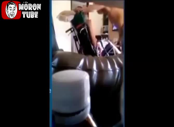Video :An energetic person torturing a sick youngster